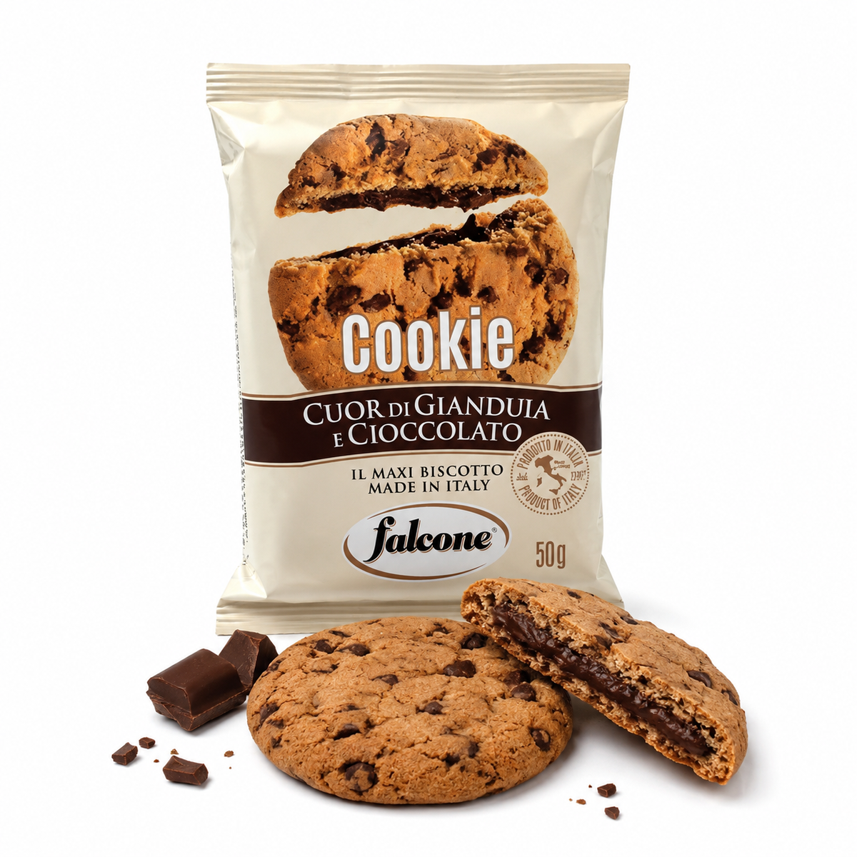 American Cookie mit Haselnusscreme – 50 g