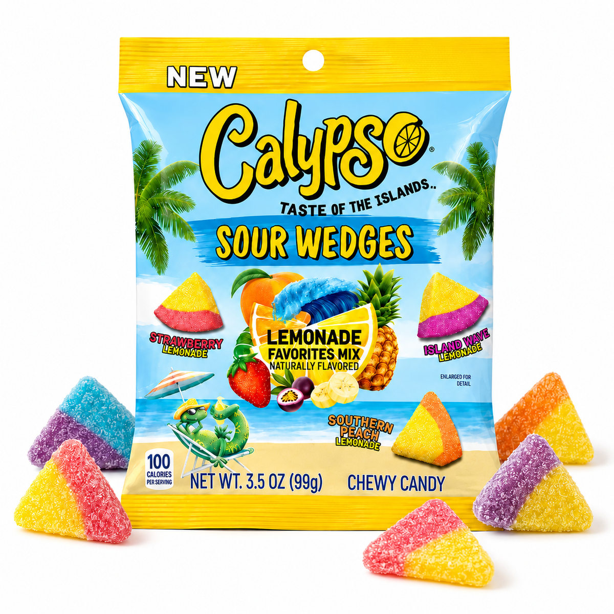 Calypso - Sour Wedges - Lemonade Favorites Mix - 99g