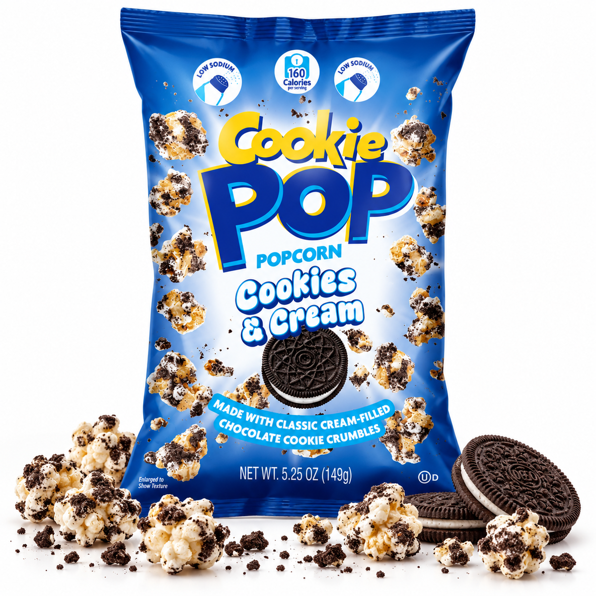 Candy Pop Popcorn Cookies & Cream 149g