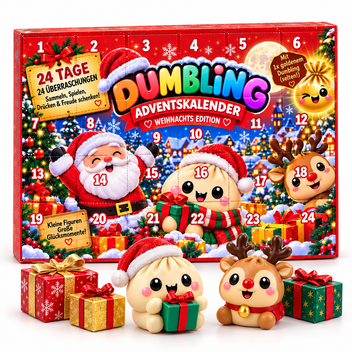 Dumpling Adventskalender – 24 Squishy Überraschungen