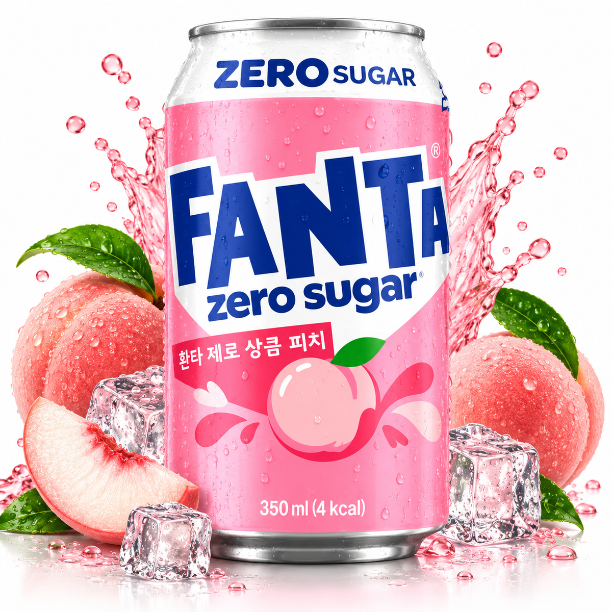 Fanta Zero Peach Korea 350ml