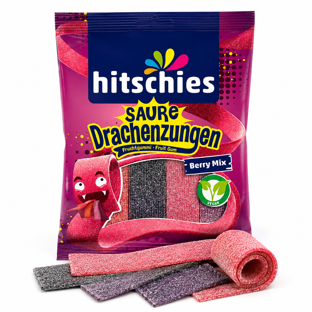 Hitschies Saure Drachenzungen Berry Mix – 125 g