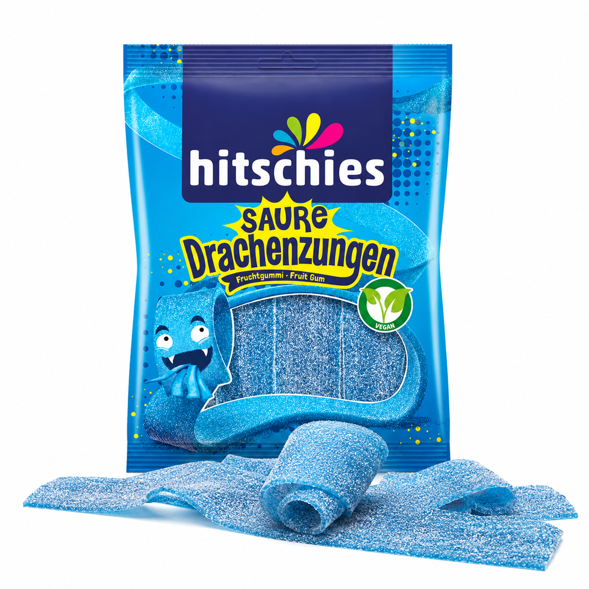 Hitschies Saure Drachenzungen Blau – 125 g