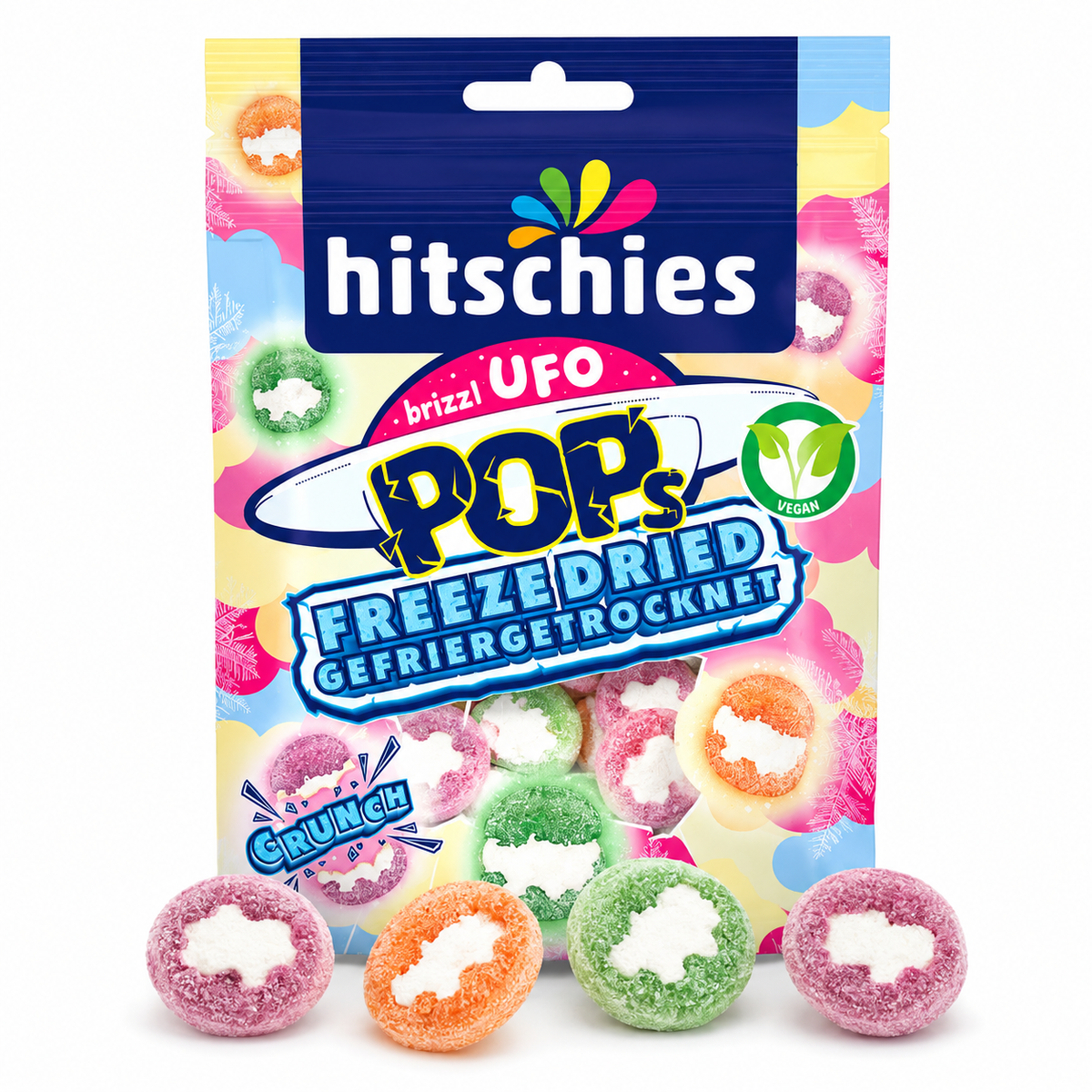 Hitschies Brizzl UFO Pops – 50 g