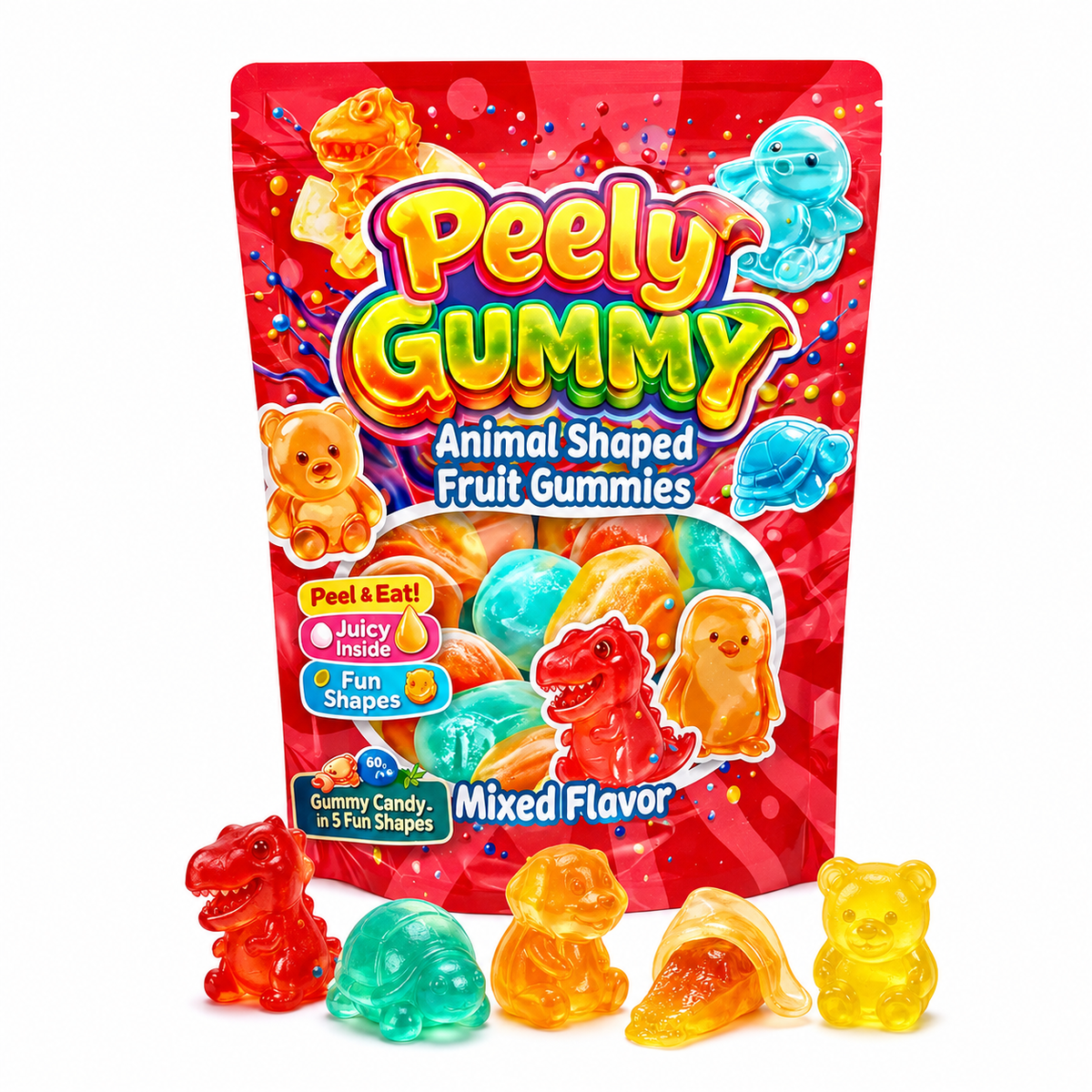 Pelly Gummy Mixed Flavors – 60 g