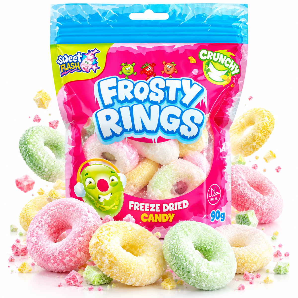 Sweet Flash Frosty Rings 2xDisplay x 50g