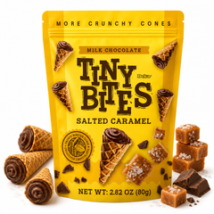 Tiny Bites Waffle Cones Salted Caramel – 80 g
