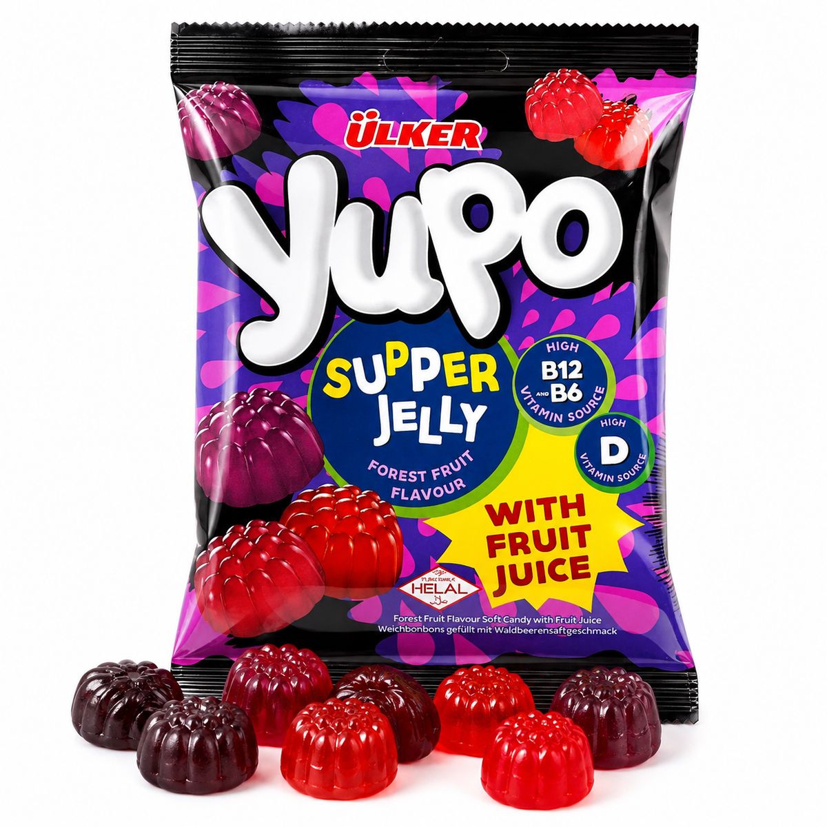 Ülker Yupo Super Jelly mit Vitamin B&D (Halal) – 64 g