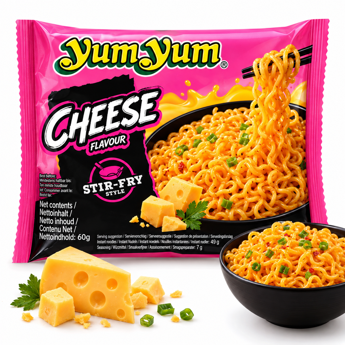 Yum Yum Cheese Flavour Stir Fry Thailand 60g